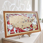 Custom Color MLB Stadium Map with Nameplate & Team Pins - Mappae Pilot