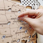 NFL Stadium Travel Tracker Map - Personalized Football Gift for Him - Mappae Pilot