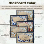 Custom Color MLB Stadium Map with Nameplate & Team Pins - Mappae Pilot