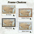 Personalized Wooden MLB Stadium Map with Colorful MLB Team Pins - Mappae Pilot