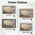 Personalized Brown Wooden NFL Stadium Map with Team Name Pins - Mappae Pilot
