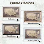 Personalized Brown Wooden NFL Stadium Map with Team Name Pins - Mappae Pilot