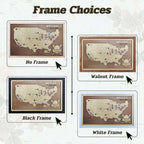 Personalized Baseball Stadium Map | Father's Day Gift for Sports Fans - Mappae Pilot