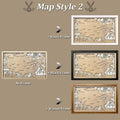 3D Wooden Ice Hockey Arena Map Art - Custom NHL Fan Gift for Him
