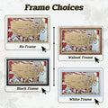 3D Wooden Football Stadium Map | NFL Bucket List Travel Tracker