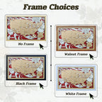 Custom Color MLB Stadium Map with Nameplate & Team Logo Pins