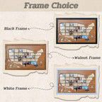 Personalized MLB Stadium Map Photo Frame(Laser Engraved Text)