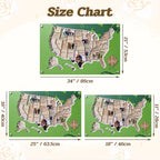 Personalized USA Photo Travel Map - Green