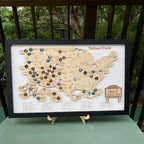 Personalized National Parks Map - Family Trip Gift & Adventure Decor