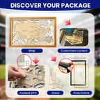 Football Stadium Map Tracker, Personalized Gifts