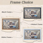 Personalized MLB Stadium Map Photo Frame(3D Raised Lettering)
