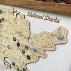 Personalized National Parks Map - Family Trip Gift & Adventure Decor