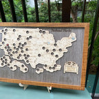 Engraved National Parks Map - Wooden USA Travel Tracker Gift
