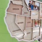 Personalized USA Photo Travel Map - Green