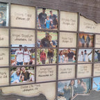 Personalized MLB Stadium Map Photo Frame(3D Raised Lettering)