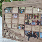 Personalized MLB Stadium Map Photo Frame(Laser Engraved Text)