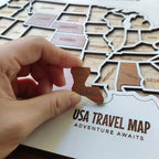 Personalized USA States Puzzle Map(White)