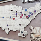 Personalized Baseball Stadium Map | Father's Day Gift for Sports Fans