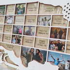 Personalized MLB Stadium Map Photo Frame(3D Raised Lettering)