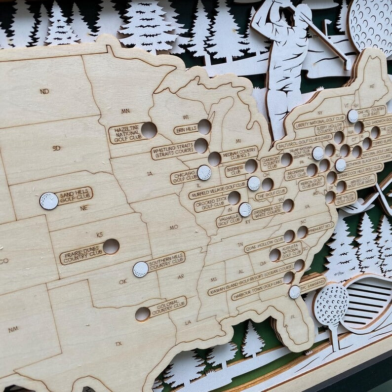 Premium 3D Golf Course Tracker Map