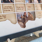 Personalized Baseball Stadium Map Photo Frame
