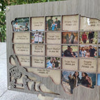 Personalized MLB Stadium Map Photo Frame(3D Raised Lettering)