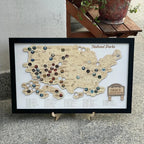 Personalized National Parks Map - Family Trip Gift & Adventure Decor