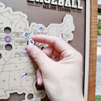 Personalized Baseball Stadium Map | Retirement Gifts