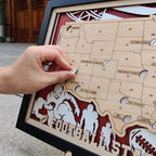 NFL Ballpark Tracker Map for 2026 Season, Football Road Trip Checklist