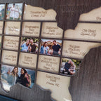 Personalized Baseball Stadium Map Photo Frame