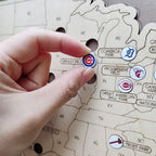 Personalized Baseball Stadium Map | Retirement Gifts