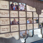 Personalized Baseball Stadium Map Photo Frame