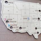 Personalized Baseball Stadium Map | Retirement Gifts