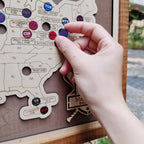 Personalized Baseball Stadium Map | Father's Day Gift for Sports Fans