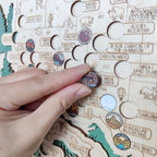 National Park Travel Map - 63 Parks Push Pin Map(Forest）