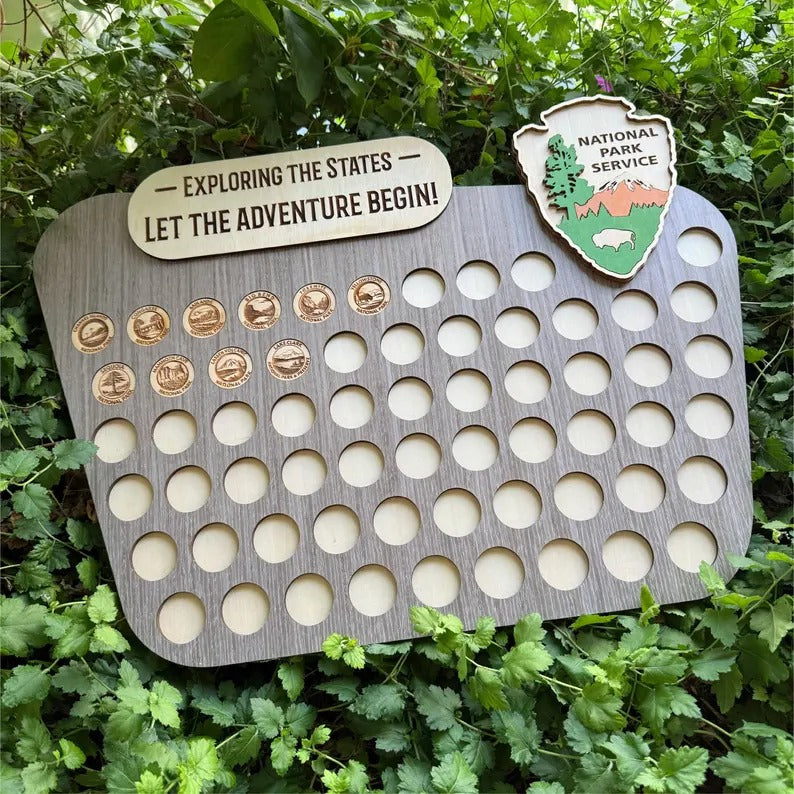 Personalized National Parks Tracker Board