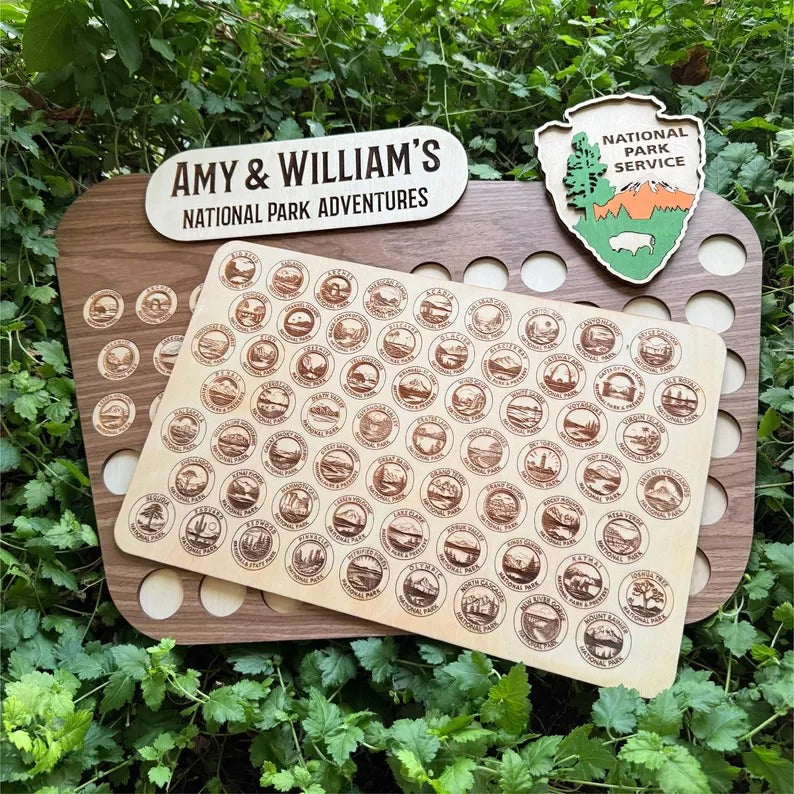 Personalized National Parks Tracker Board