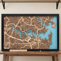 Wooden City Map - Sydney