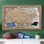 Football Stadium Map Tracker, Personalized Gifts