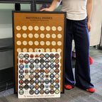 Wooden US National Parks Tracker Board