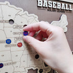 Personalized Baseball Stadium Map | Father's Day Gift for Sports Fans