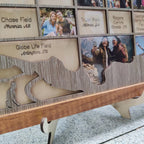 Personalized MLB Stadium Map Photo Frame(3D Raised Lettering)