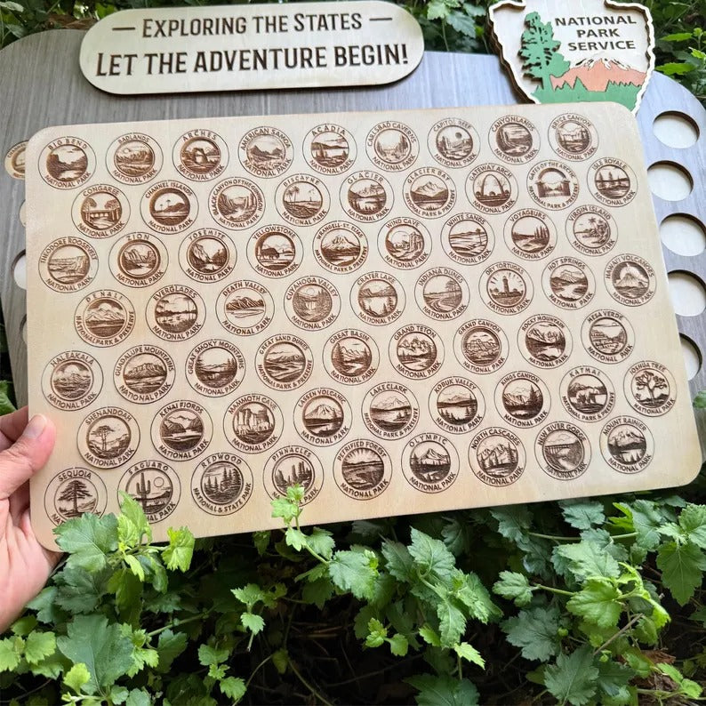 Personalized National Parks Tracker Board