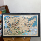 National Park Travel Map - 63 Parks Push Pin Map(Mountain)