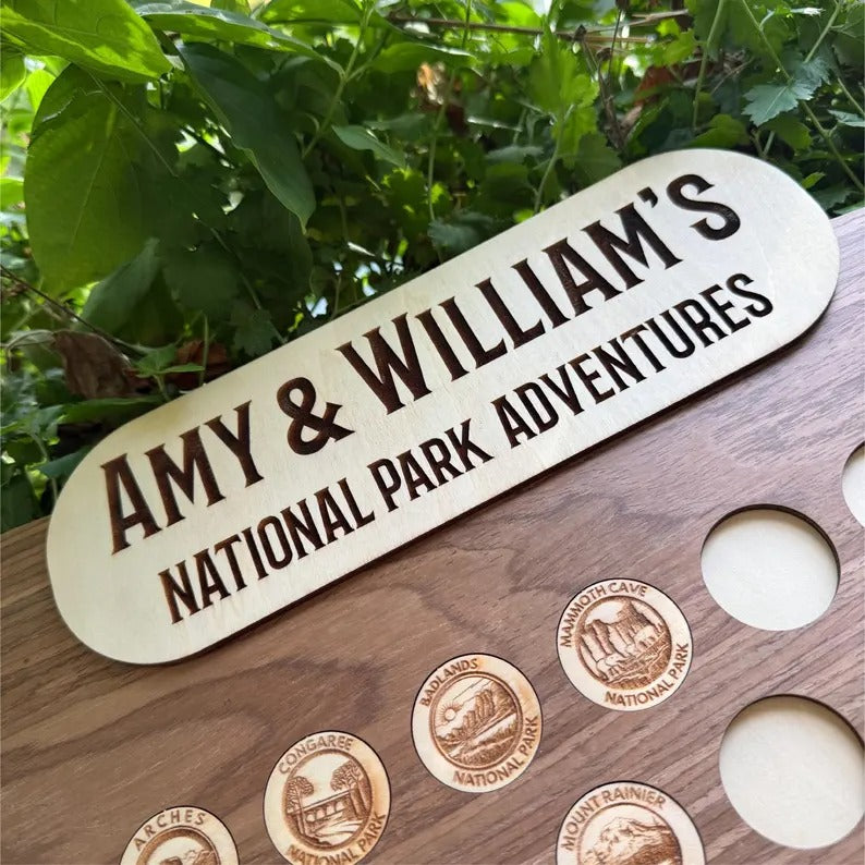 Personalized National Parks Tracker Board