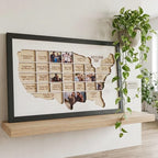 Personalized Baseball Stadium Map Photo Frame