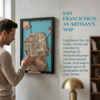 Wooden City Map - San Francisco