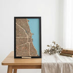 Wooden City Map - Chicago
