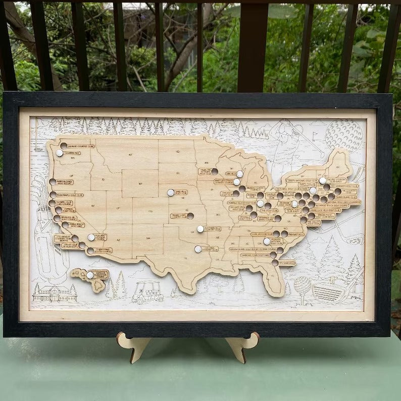 Classic 2D Golf Course Tracker Map