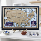 Football Stadium Map Tracker, Personalized Gifts